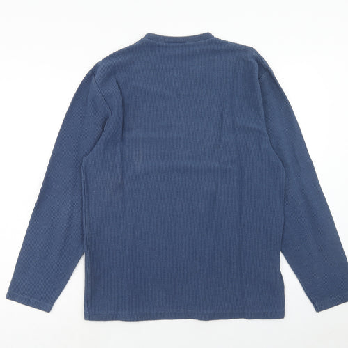 Lee Cooper Mens Blue Polyester Pullover Sweatshirt Size M