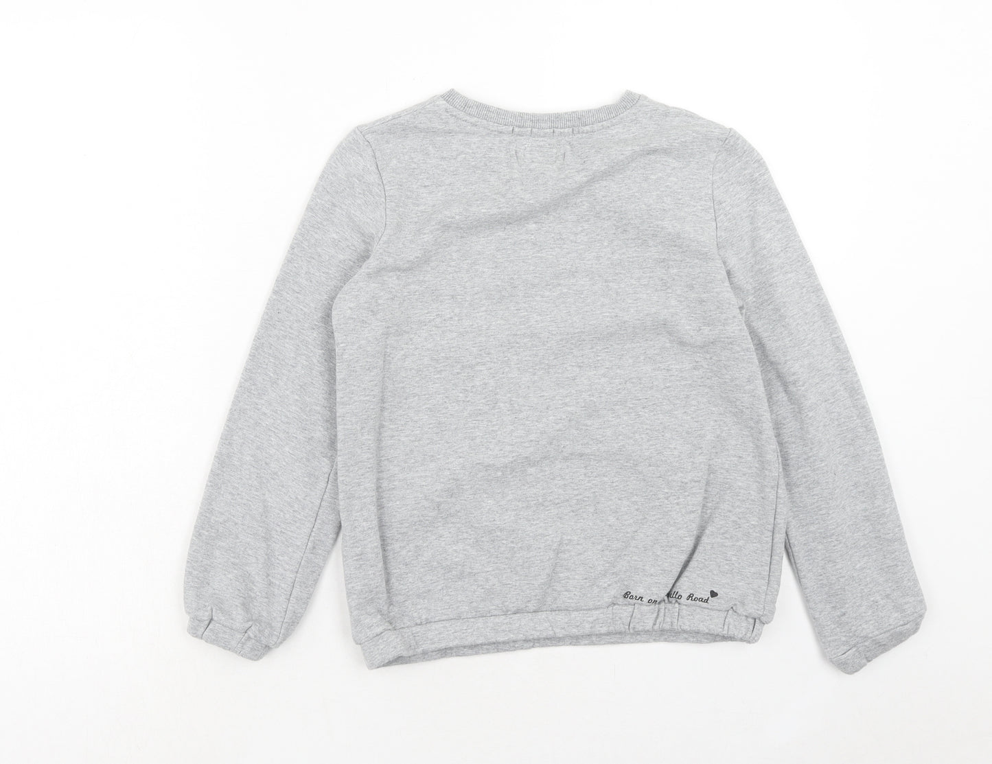 Pepe Jeans Girls Grey Cotton Pullover Sweatshirt Size 12 Years Pullover