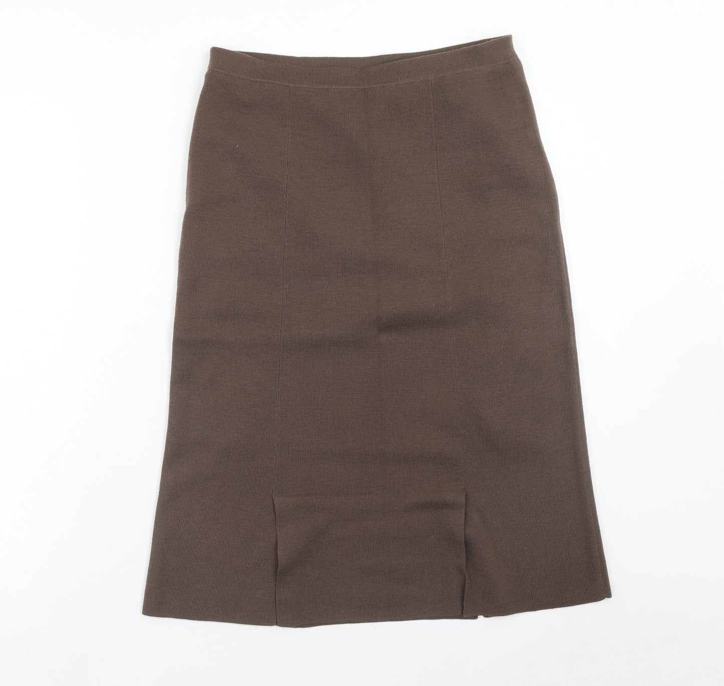 Country Casuals Womens Brown Wool A-Line Skirt Size S