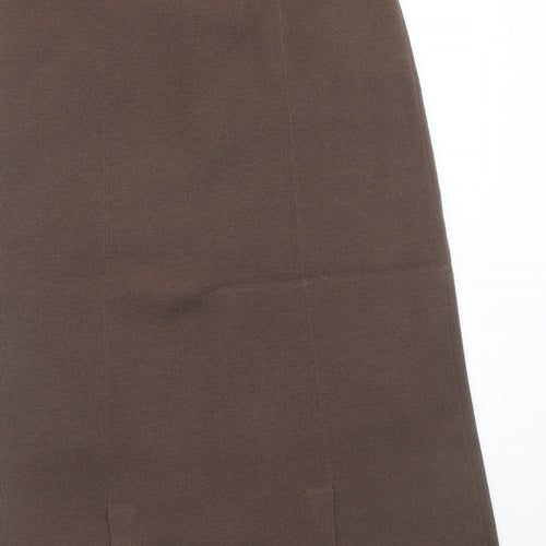 Country Casuals Womens Brown Wool A-Line Skirt Size S