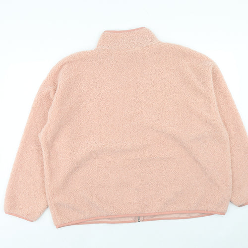 Papaya Womens Pink Jacket Size L Zip - Teddy Bear