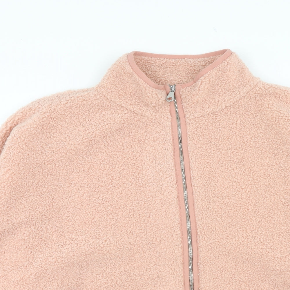 Papaya Womens Pink Jacket Size L Zip - Teddy Bear