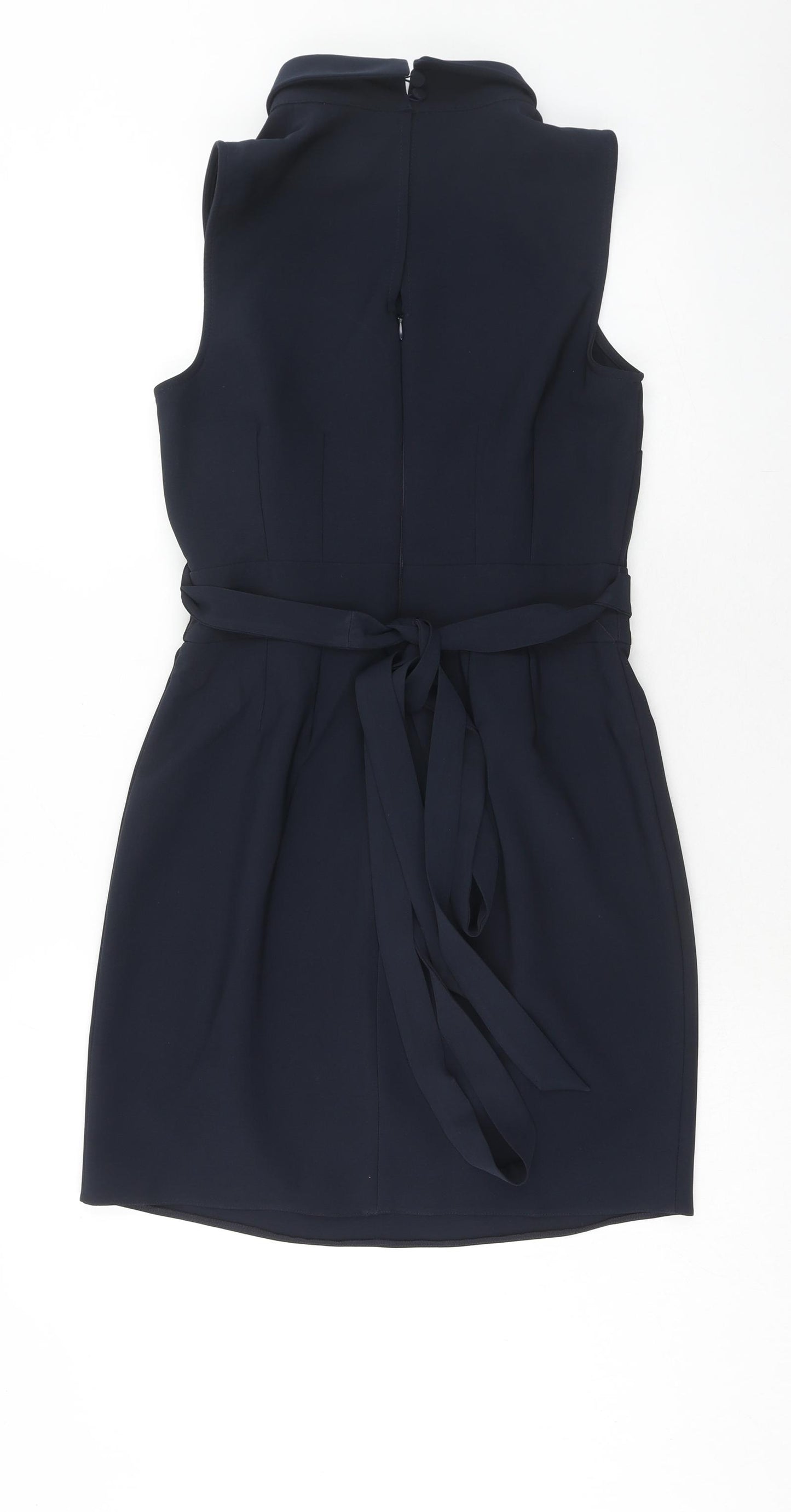 Very Womens Blue Polyester A-Line Size 10 Collared Button