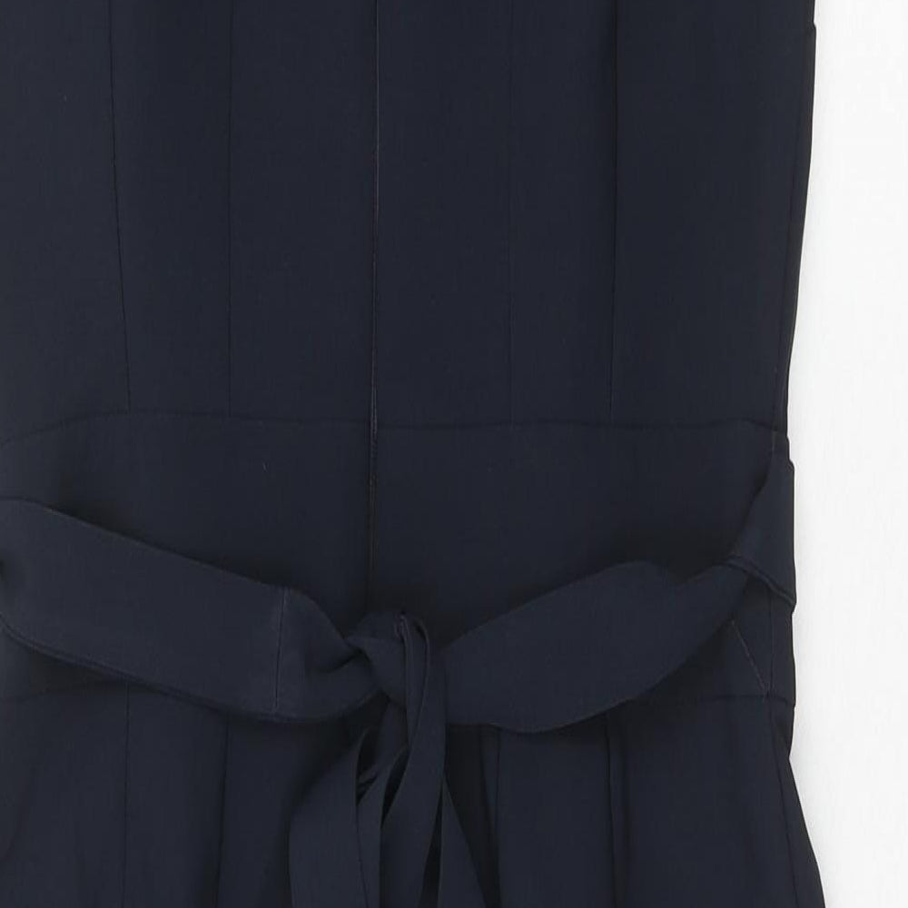 Very Womens Blue Polyester A-Line Size 10 Collared Button