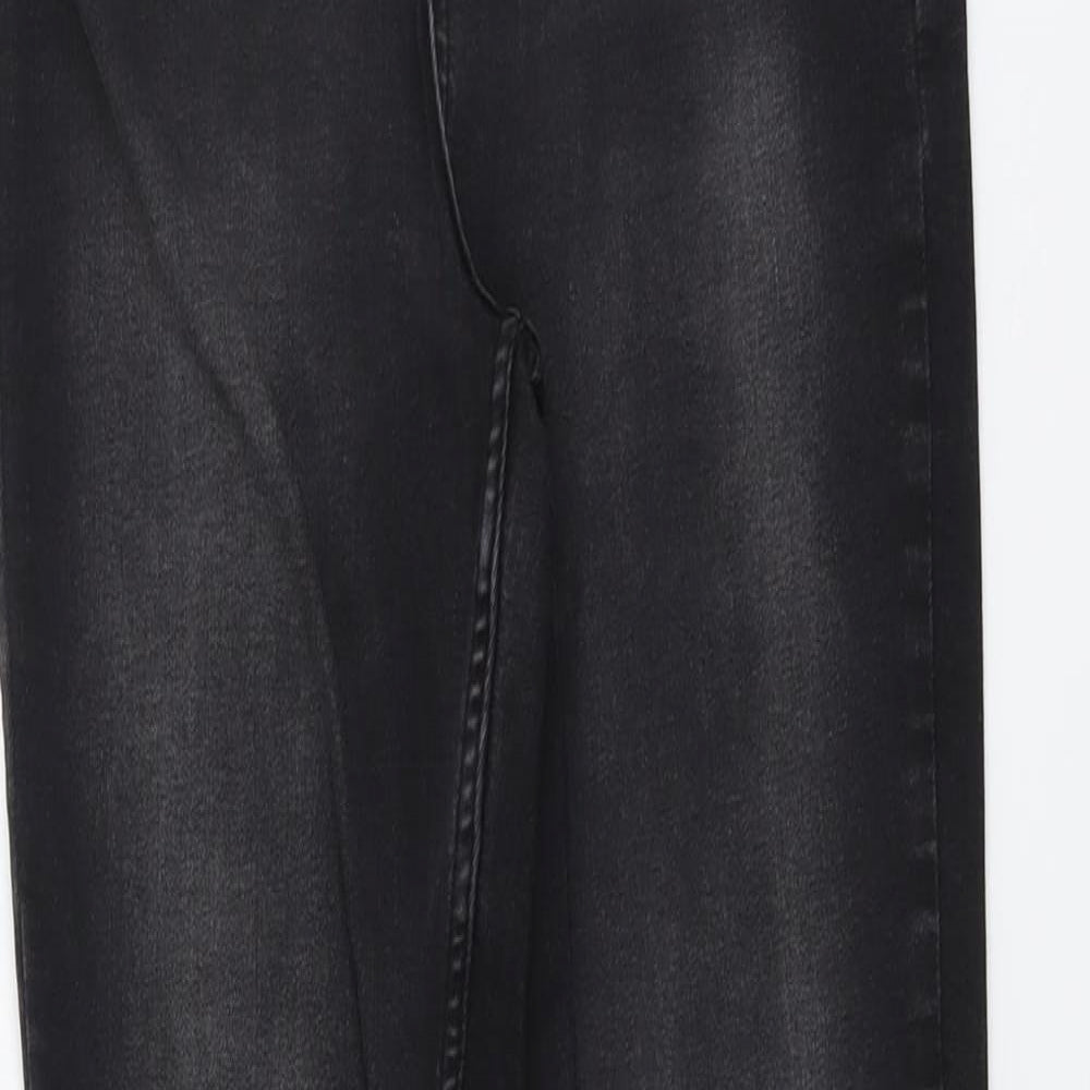 George Womens Black Cotton Skinny Jeans Size 12 L28 in Regular Button