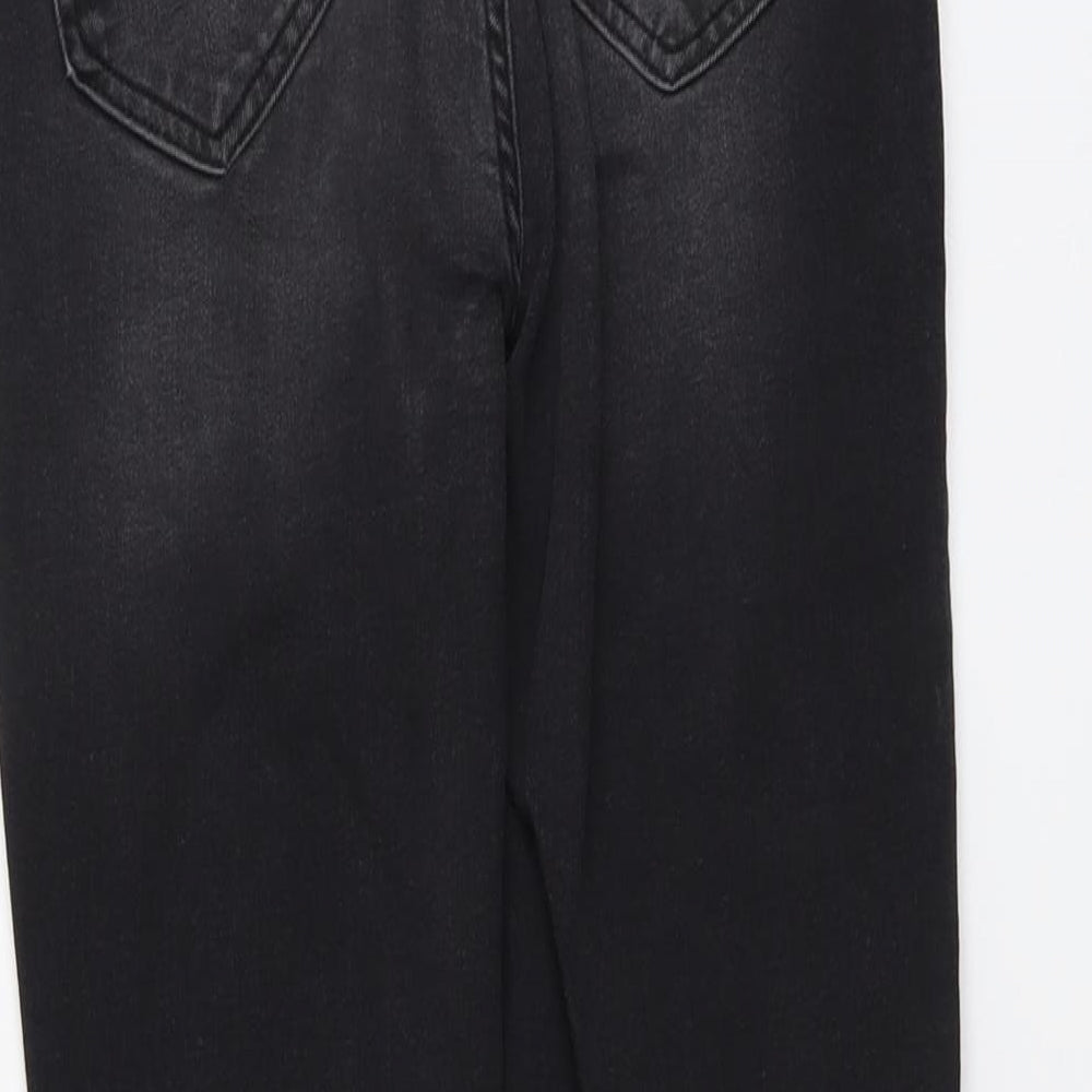 George Womens Black Cotton Skinny Jeans Size 12 L28 in Regular Button