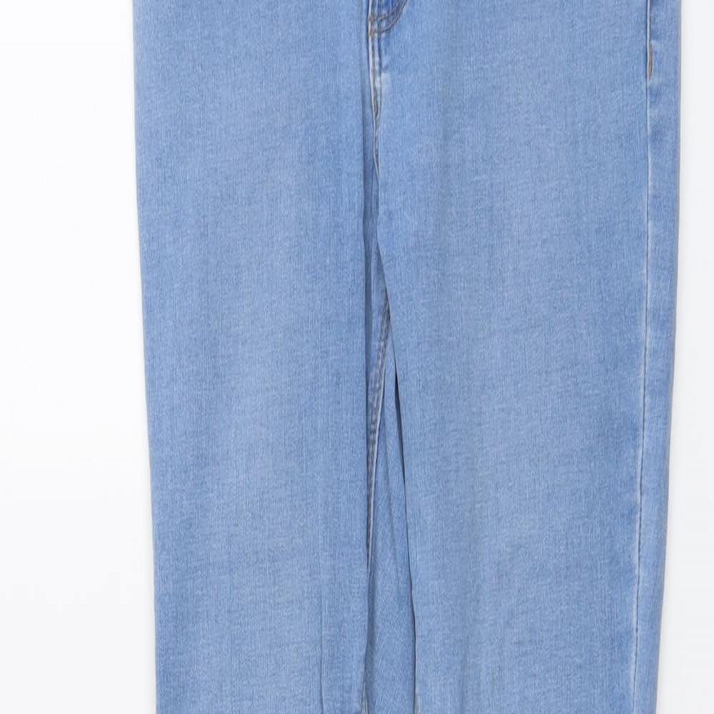 New Look Womens Black Cotton Skinny Jeans Size 10 L26 in Regular Button