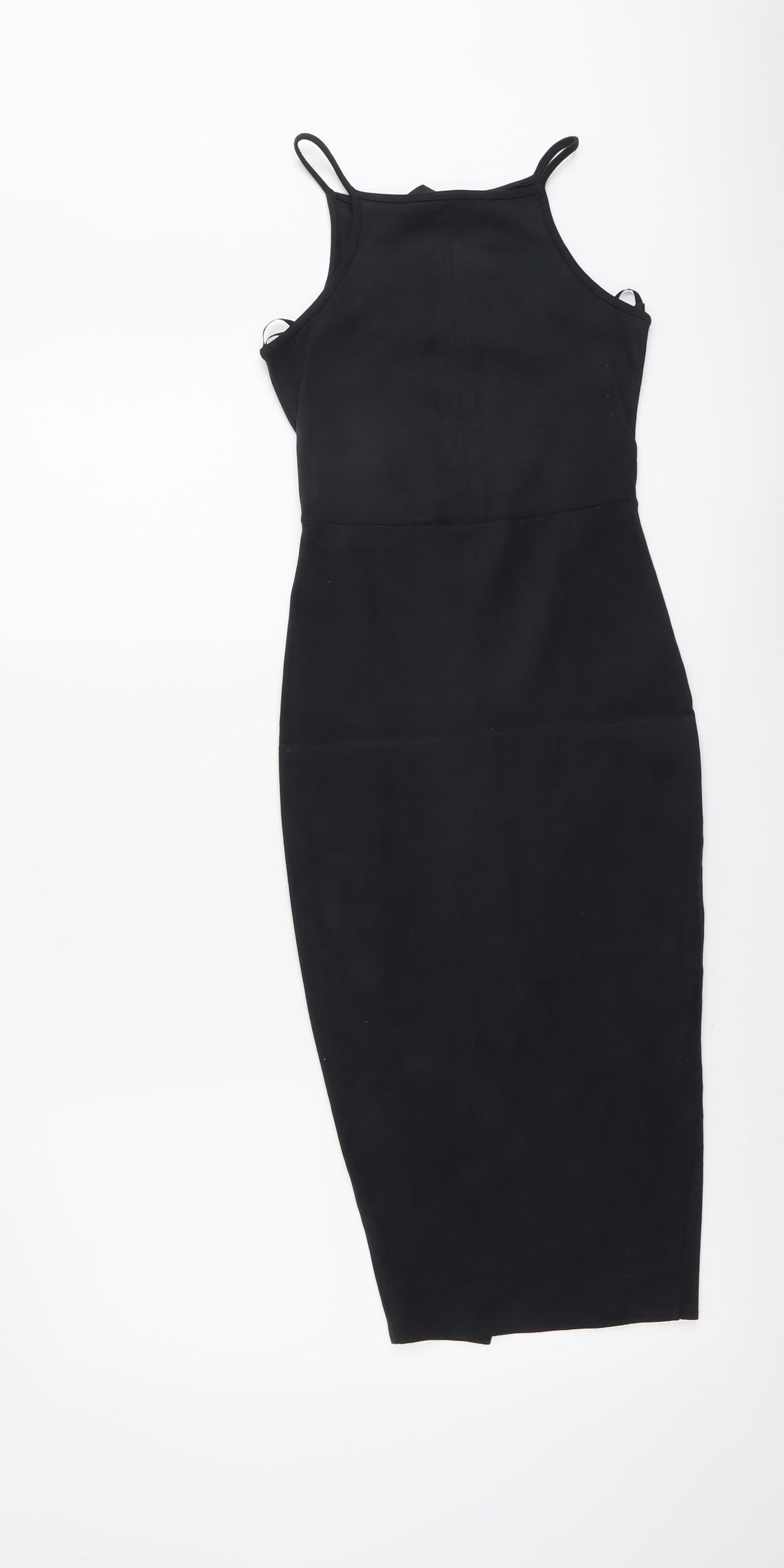 Atmosphere Womens Black Polyester Pencil Dress Size 6 Round Neck Pullover