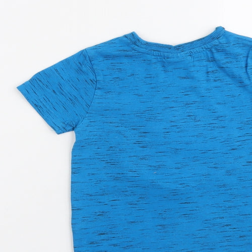 F&F Boys Blue Cotton Pullover T-Shirt Size 2-3 Years Crew Neck Pullover - Batman