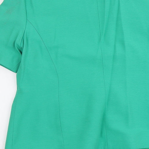 Berkertex Womens Green Jacket Blazer Size 14 Button