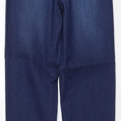 Denim & Co. Womens Blue Cotton Skinny Jeans Size 6 L29 in Regular Button
