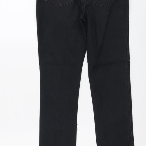 Coco Drillo Girls Black Cotton Straight Jeans Size 11-12 Years Regular Button