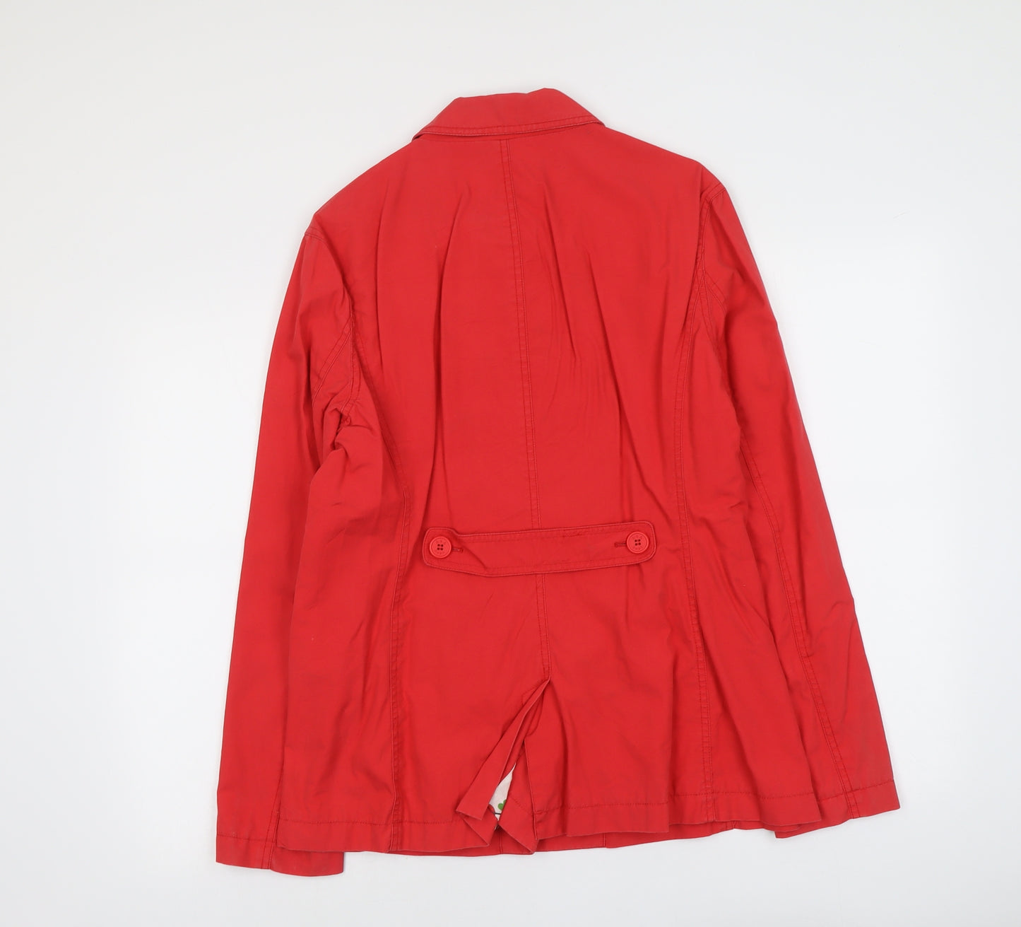 Debenhams Womens Red Jacket Size 16 Button