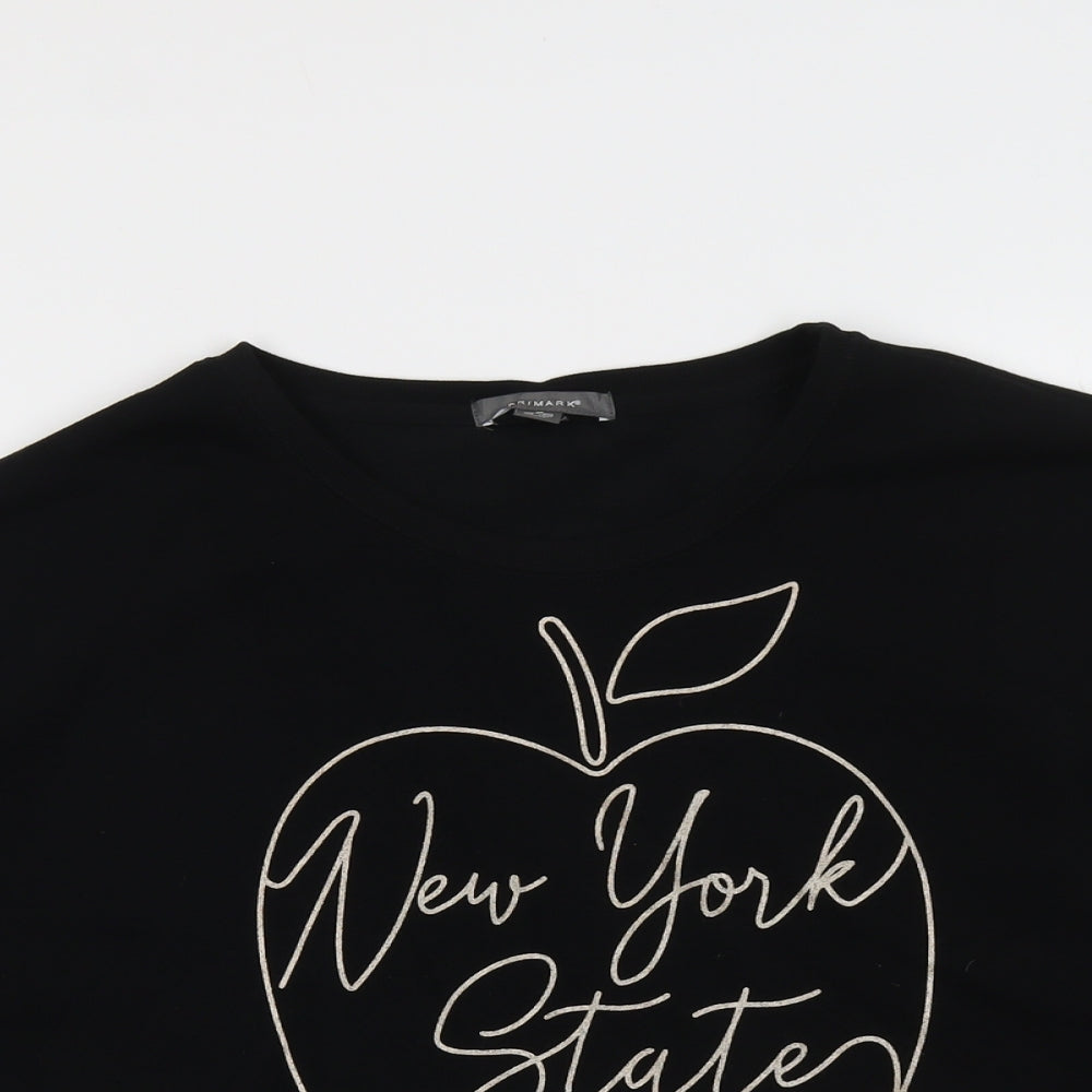 Primark Womens Black Polyester Pullover Sweatshirt Size M Pullover - New York State
