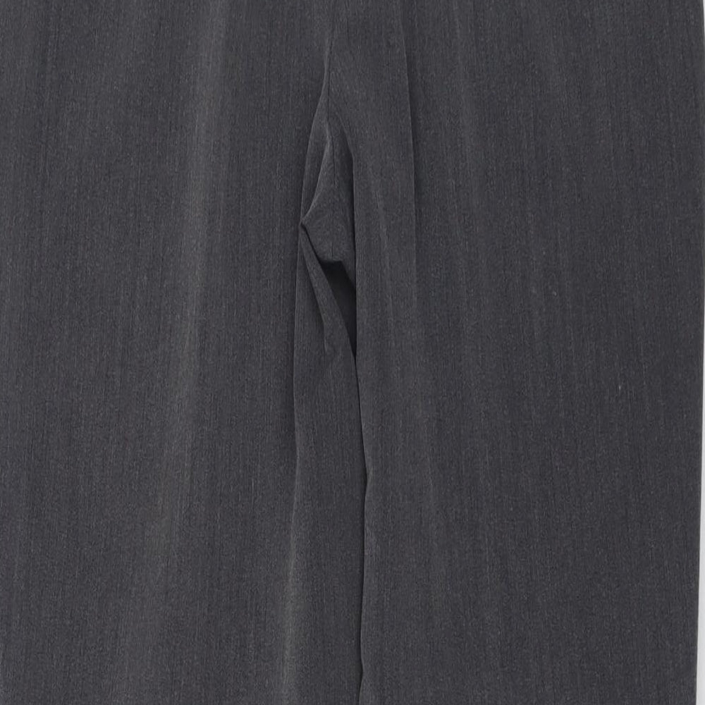 Mia Moda Womens Green Polyester Trousers Size 14 L29 in Regular Button