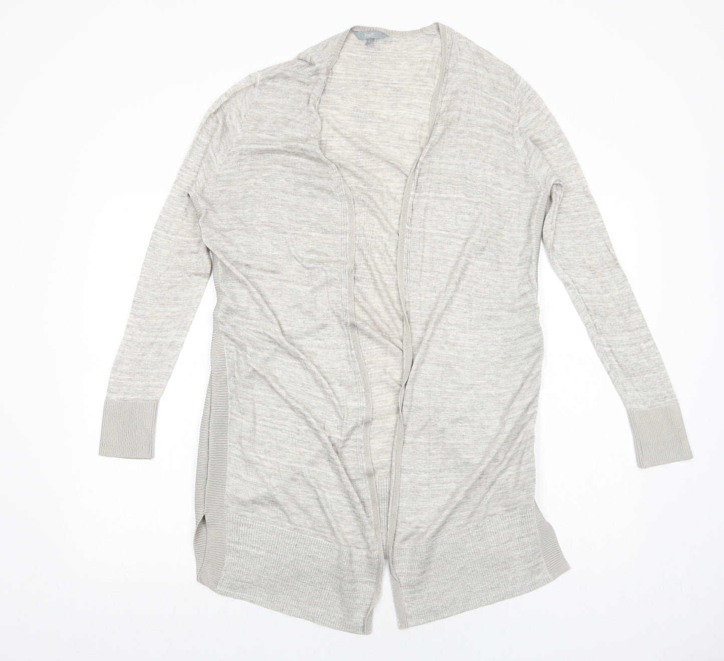 NEXT Womens Beige V-Neck Acrylic Cardigan Jumper Size 12