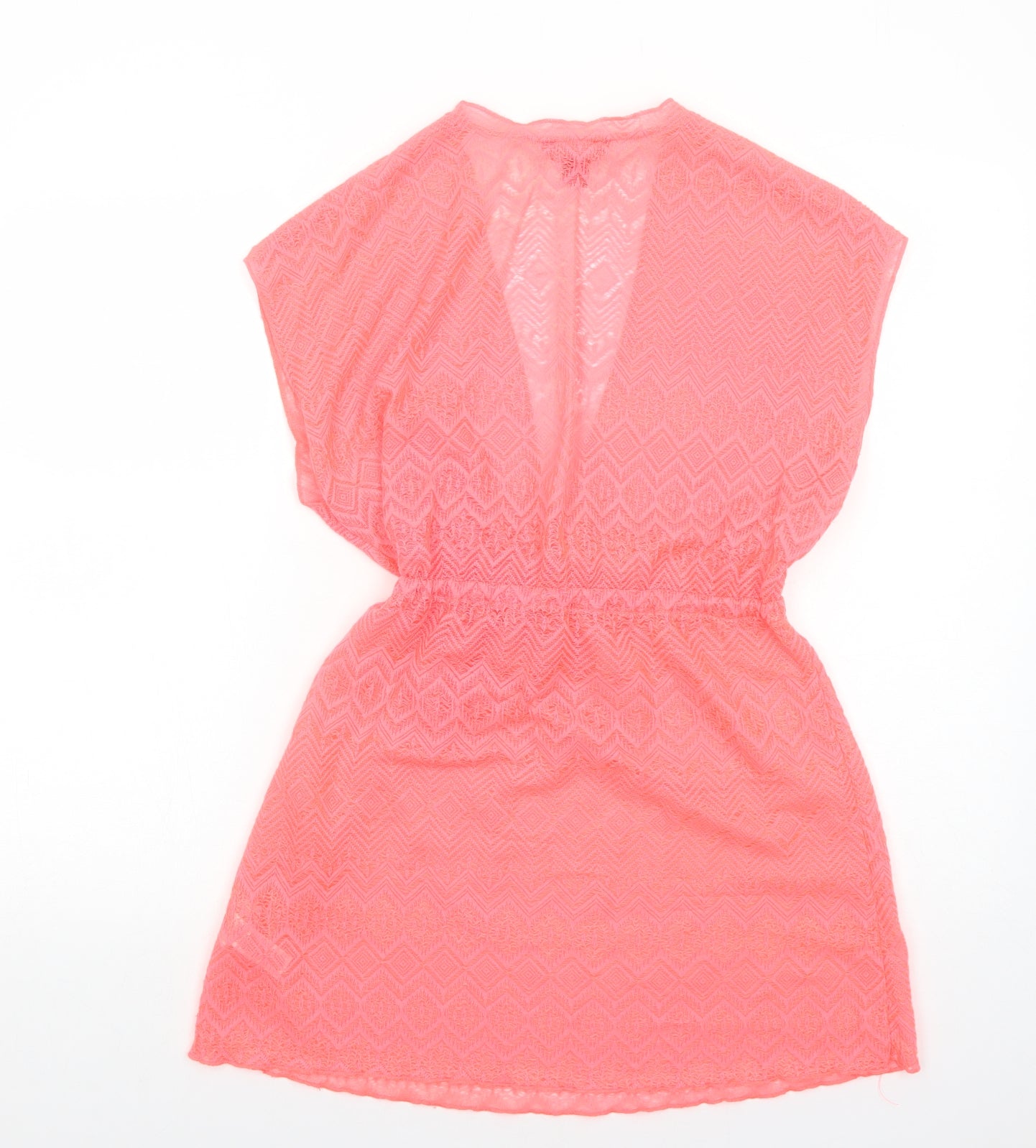 Atmosphere Womens Pink Geometric Polyester Cover Up Size M
