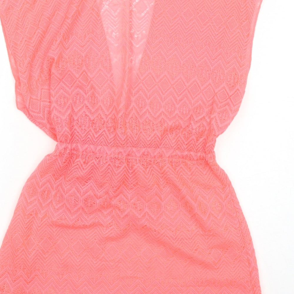Atmosphere Womens Pink Geometric Polyester Cover Up Size M