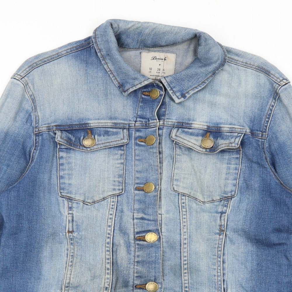 Primark Womens Blue Jacket Size 10 Button