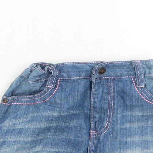 Marco&Lucy Girls Blue Cotton A-Line Skirt Size 9 Years Regular Zip