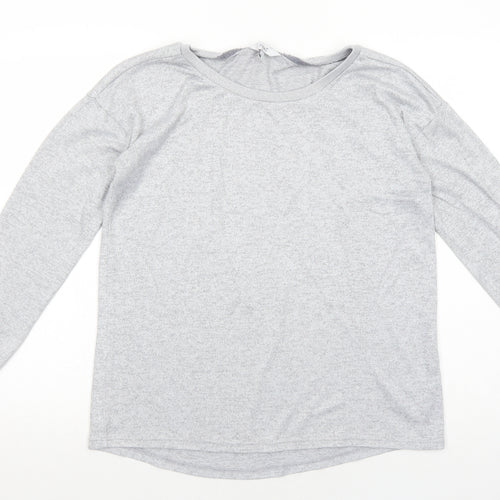 NEXT Womens Grey Polyester Pullover Sweatshirt Size 10 Pullover