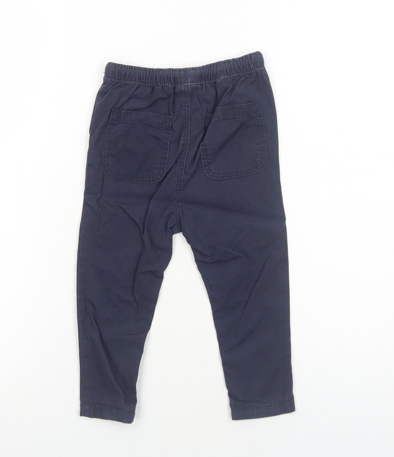 George Boys Blue Cotton Capri Trousers Size 12-18 Months Drawstring