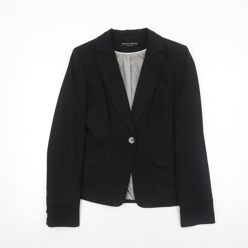 Dorothy Perkins Womens Black Polyester Jacket Blazer Size 10