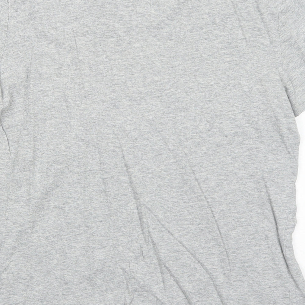 Gap Girls Grey Cotton Basic T-Shirt Size 10 Years Round Neck Pullover