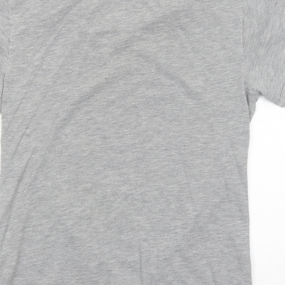 Atmosphere Womens Grey Polyester Basic T-Shirt Size 12 Crew Neck - Cat