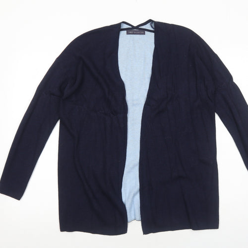 Marks and Spencer Womens Blue V-Neck Polyamide Cardigan Jumper Size 10
