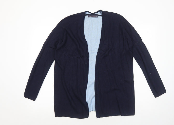 Marks and Spencer Womens Blue V-Neck Polyamide Cardigan Jumper Size 10