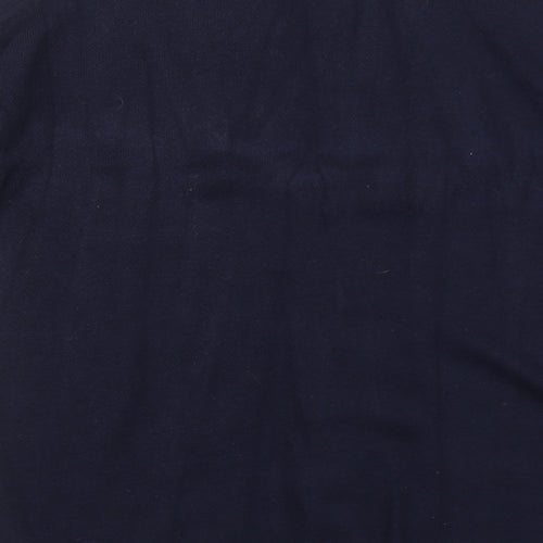 Marks and Spencer Womens Blue V-Neck Polyamide Cardigan Jumper Size 10