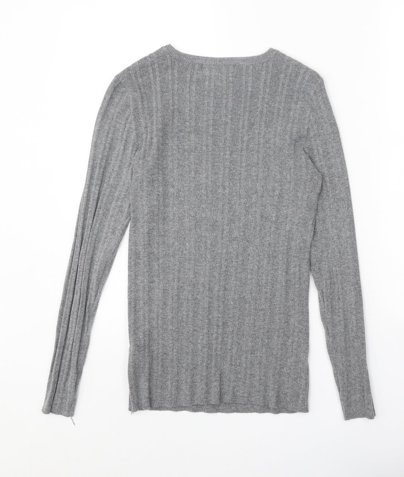 Primark Womens Grey Boat Neck Polyester Pullover Jumper Size 14