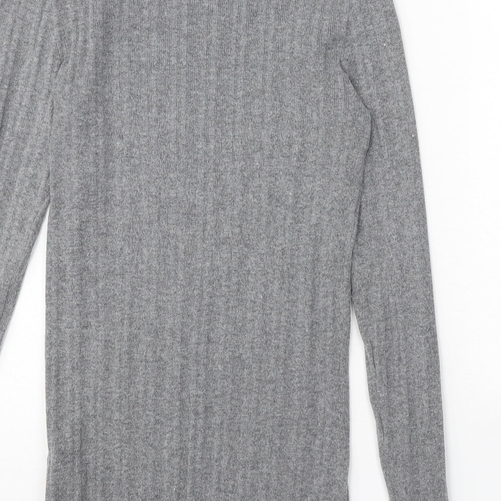 Primark Womens Grey Boat Neck Polyester Pullover Jumper Size 14