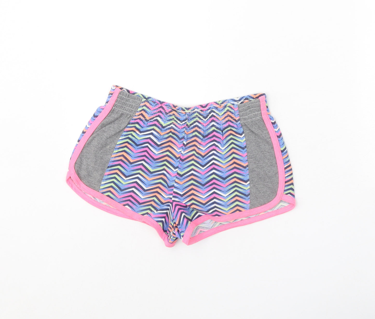 Peacocks Girls Pink Geometric Cotton Sweat Shorts Size 9 Years Regular
