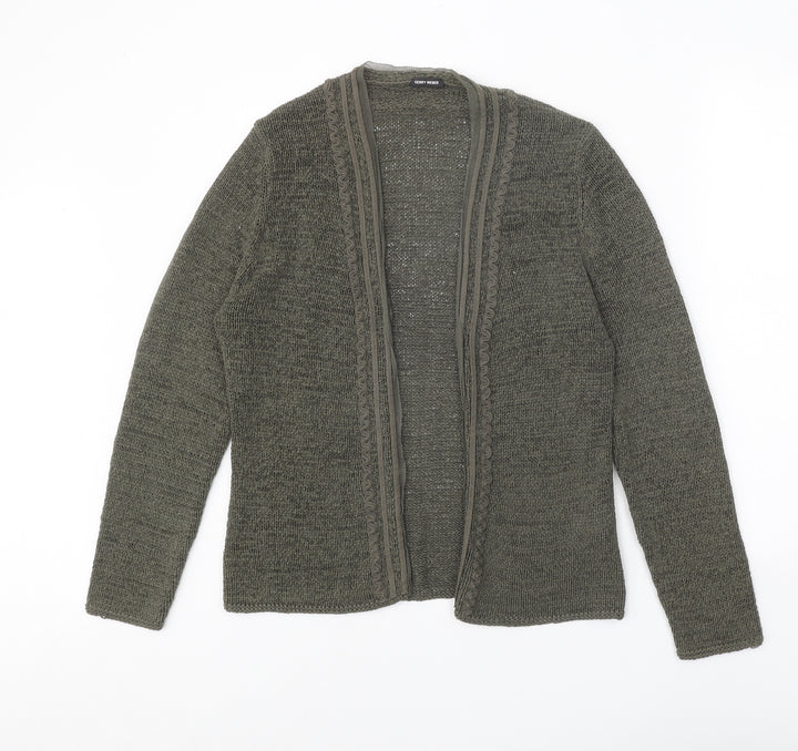 Gerry Weber Womens Green V-Neck Acrylic Cardigan Jumper Size 14