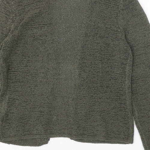 Gerry Weber Womens Green V-Neck Acrylic Cardigan Jumper Size 14