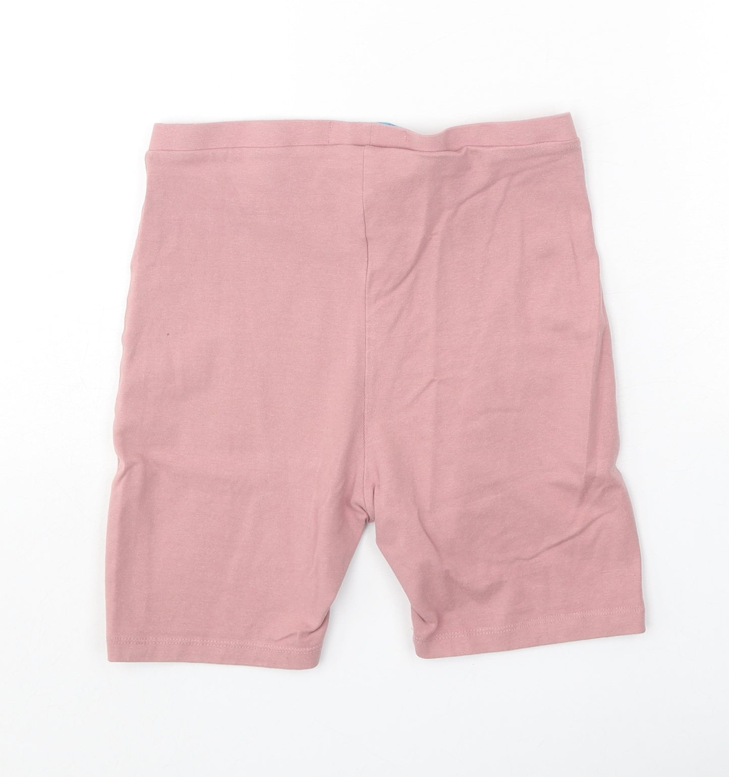 Primark Womens Pink Cotton Compression Shorts Size 6 Regular Pull On