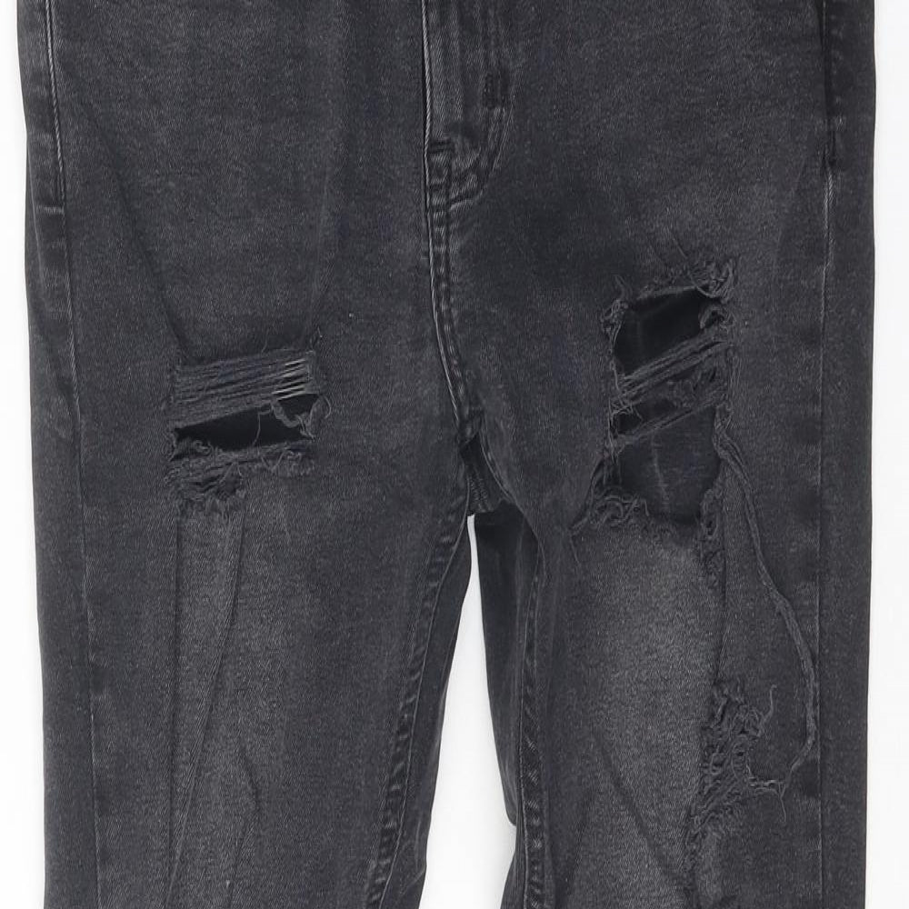 Denim & Co. Womens Black Cotton Skinny Jeans Size 10 Regular Zip