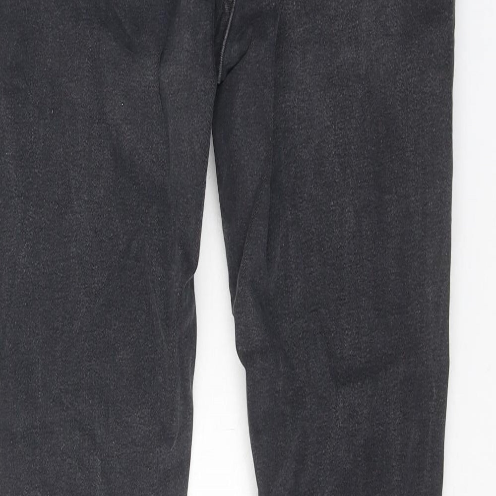 Denim & Co. Womens Black Cotton Skinny Jeans Size 10 Regular Zip