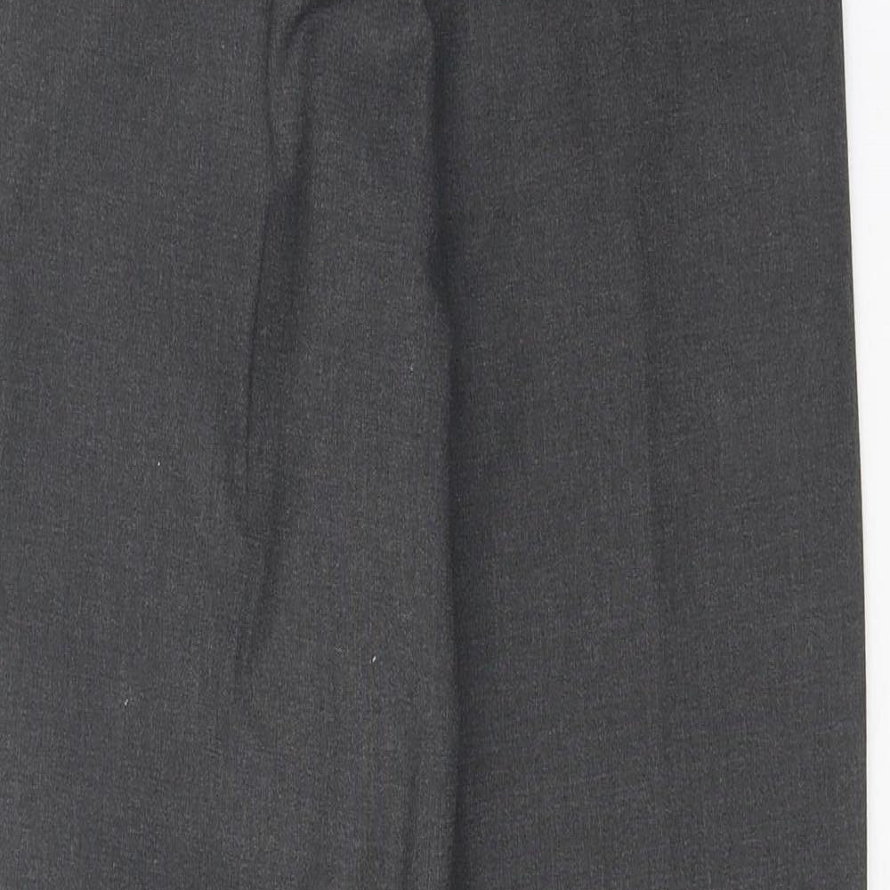 The Kids Division Girls Grey Polyester Carrot Trousers Size 11-12 Years Regular Zip