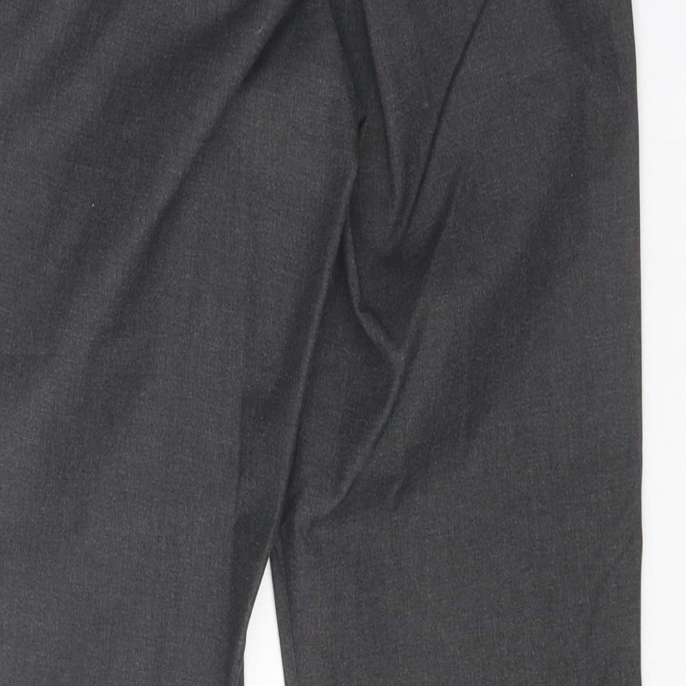 The Kids Division Girls Grey Polyester Carrot Trousers Size 11-12 Years Regular Zip