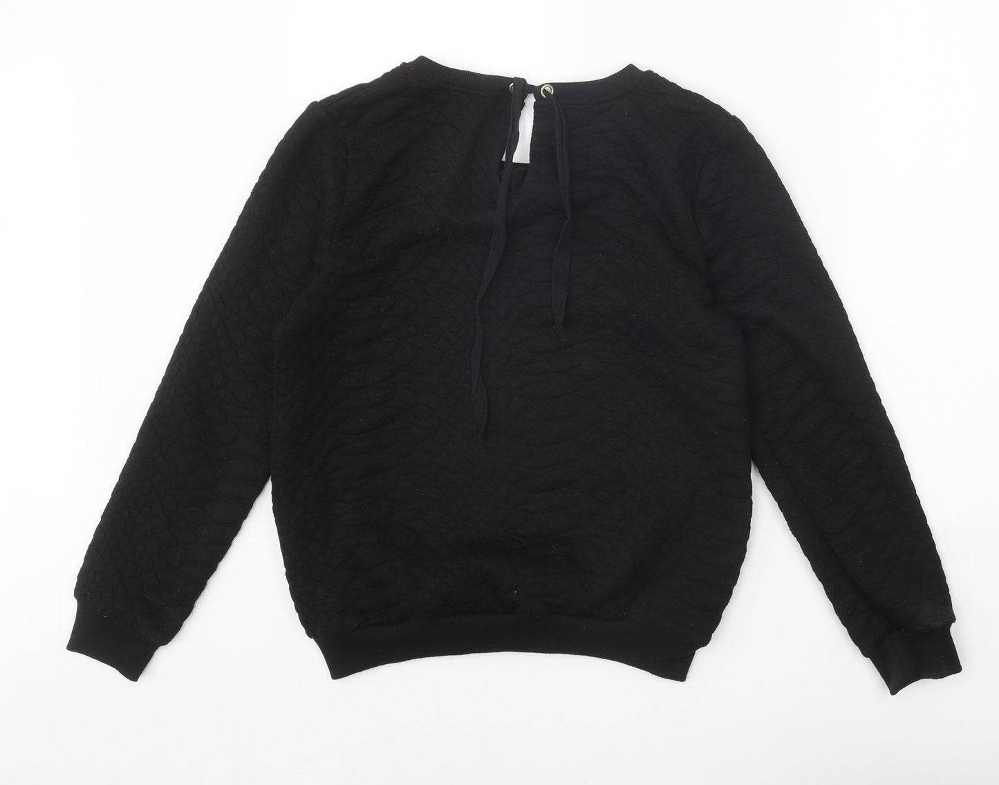 CC Fashion Womens Black Polyester Pullover Sweatshirt Size M - Paris