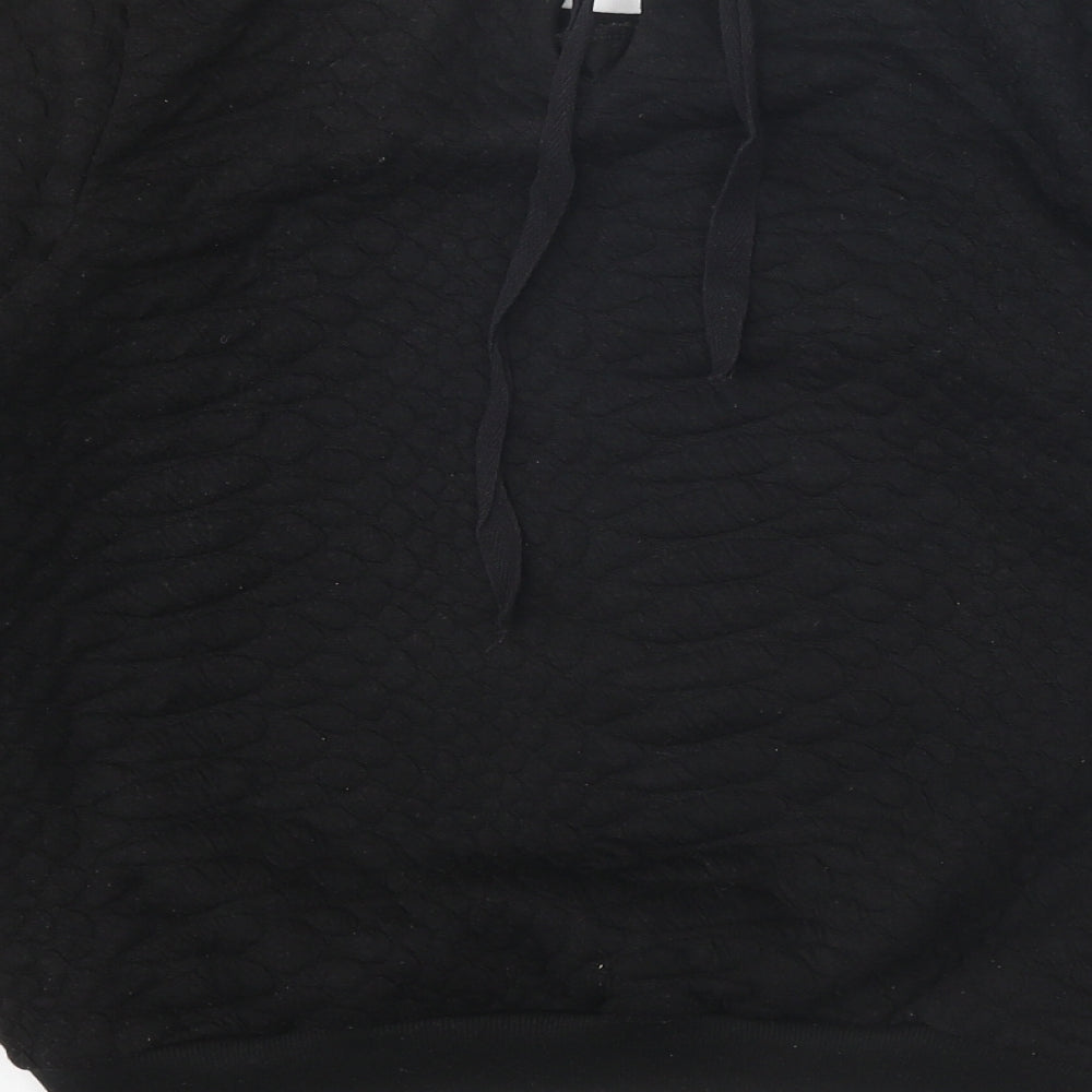 CC Fashion Womens Black Polyester Pullover Sweatshirt Size M - Paris