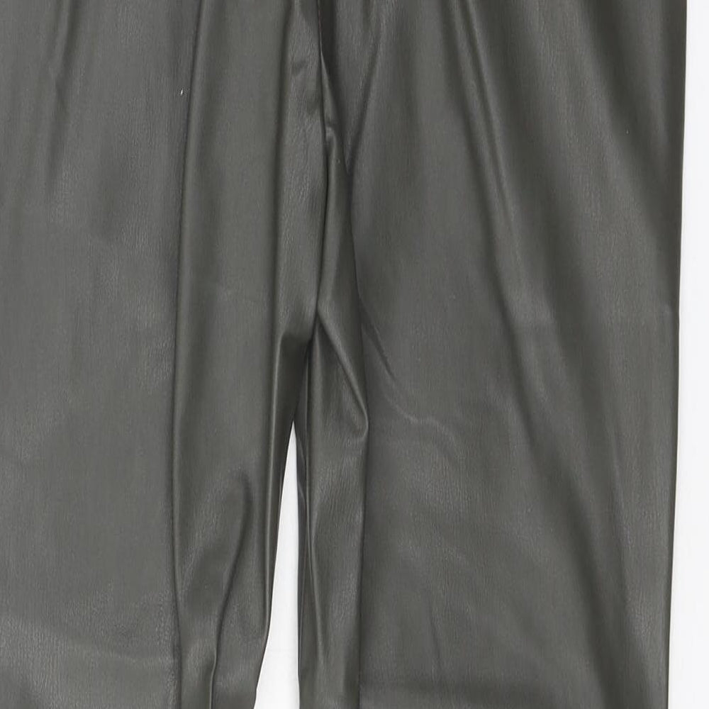 Preworn Womens Grey Polyamide Trousers Size 28 in Regular Zip