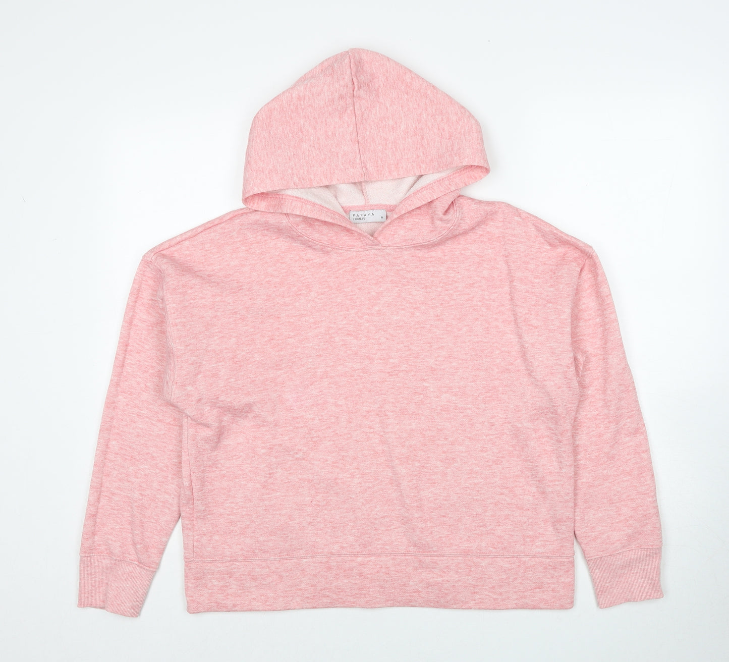 Papaya Womens Pink Polyester Pullover Hoodie Size M Pullover