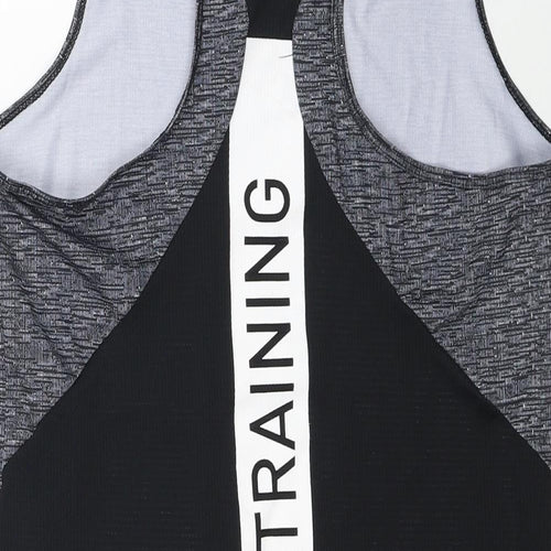 DECATHLON Womens Grey Polyester Basic Tank Size 12 Round Neck Pullover - Cardio Training