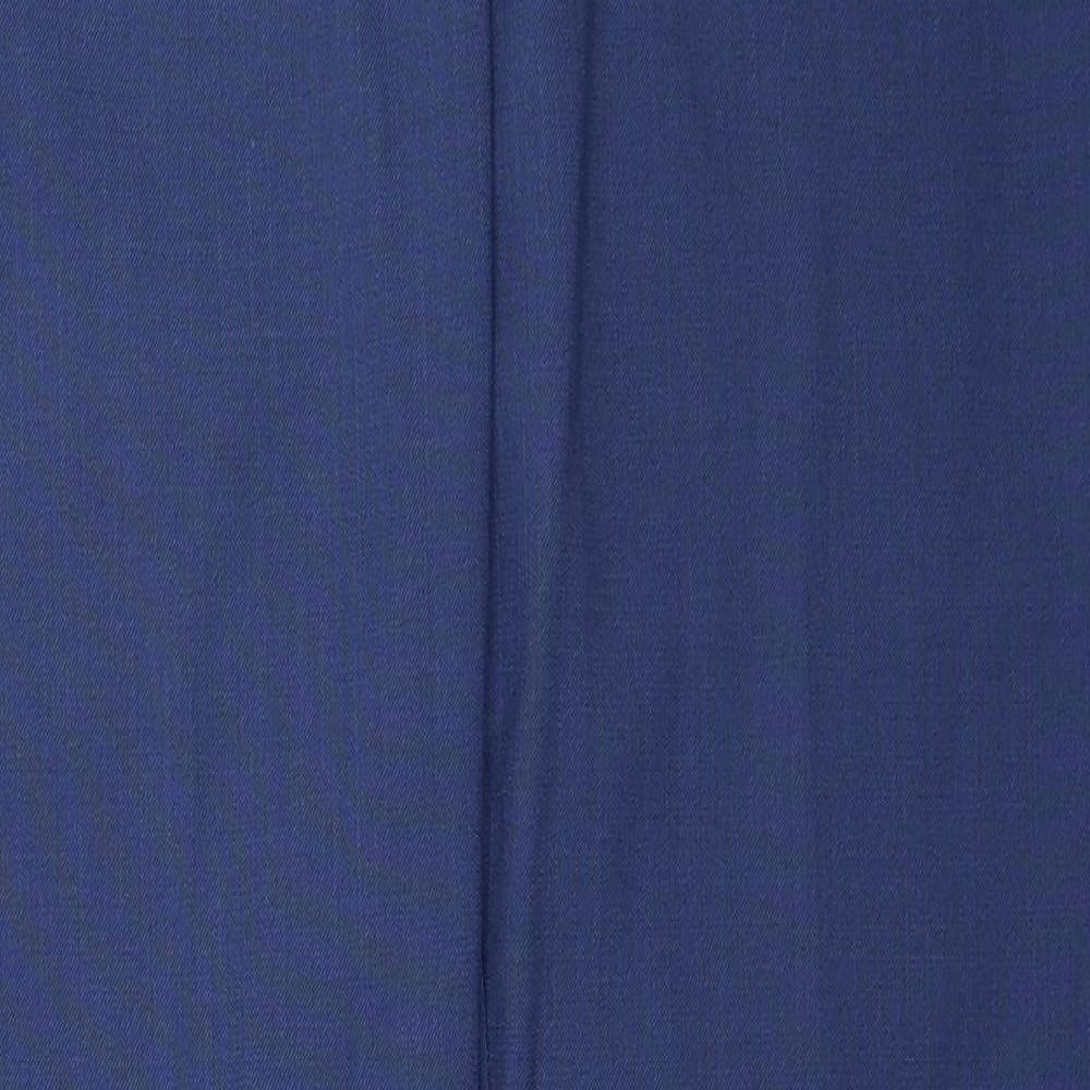 NEXT Womens Blue Polyester Trousers Size 10 Regular Zip