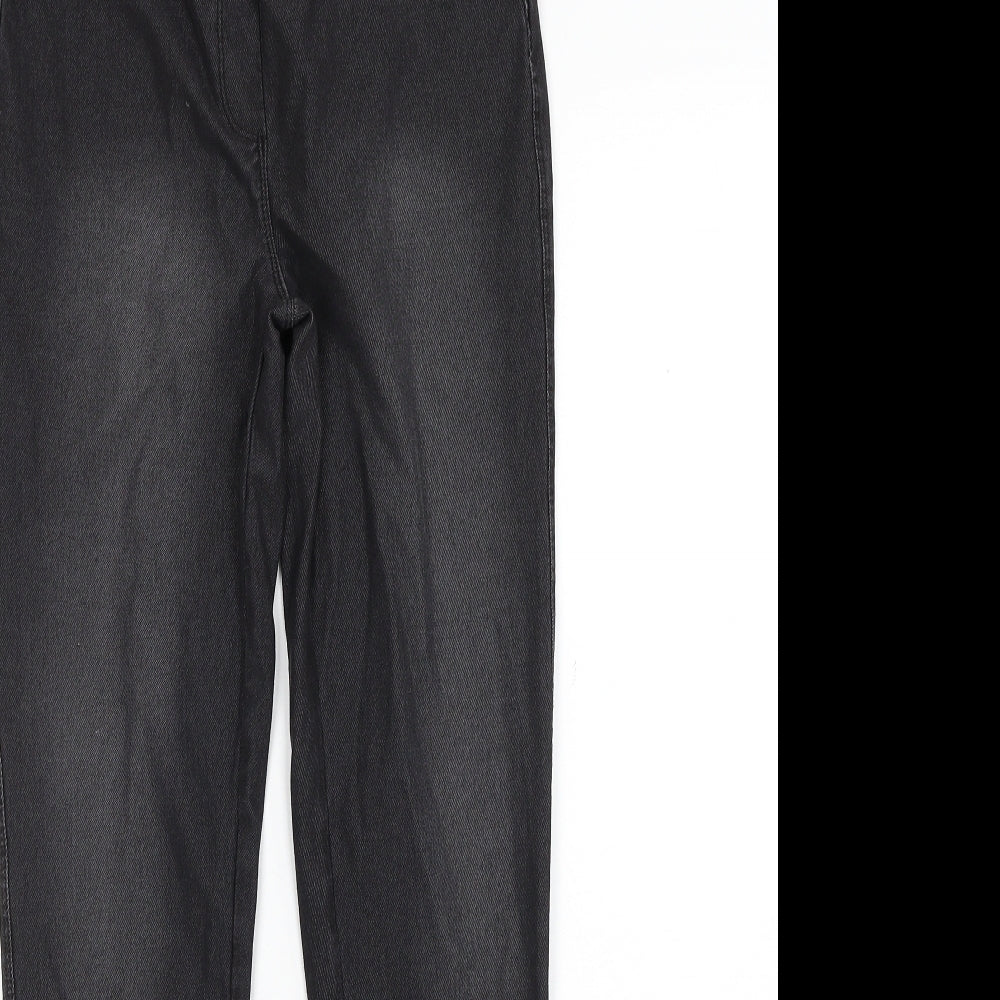 Peppers Girls Black Cotton Jegging Jeans Size 12-13 Years Regular Pullover - Age 12-14 Years