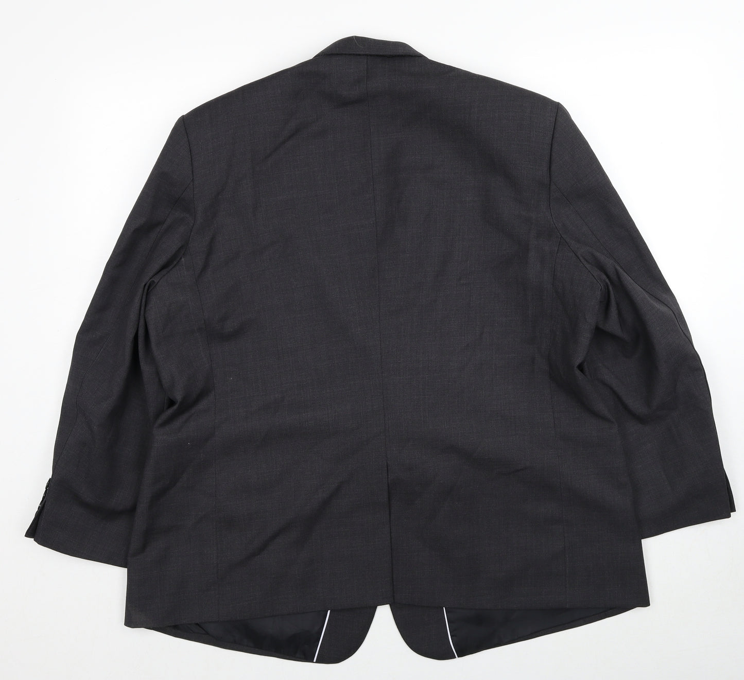 Universal Tailor Mens Grey Polyester Jacket Suit Jacket Size 44 Regular